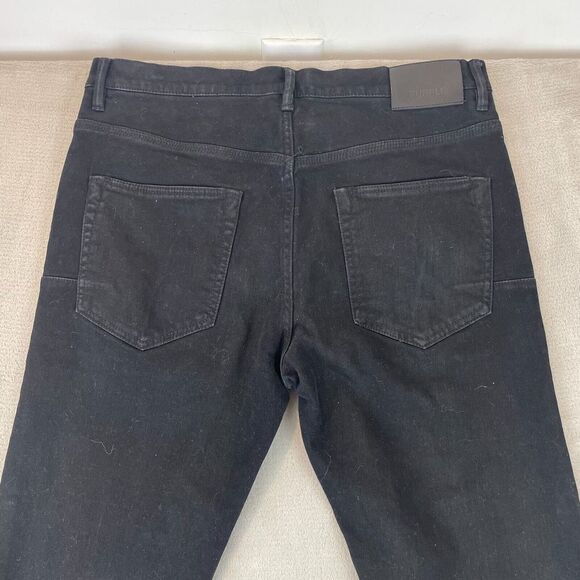 Purple Brand Jeans Men 34x33 P005 Black Slim Fit Button Fly Designer Stright Fit - Picture 9 of 15